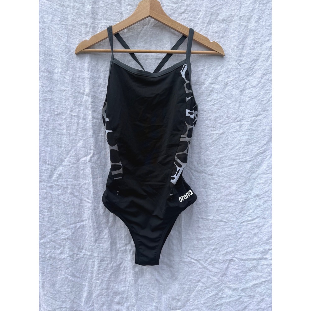 Arena Women's One Piece Swimsuit CARBONITE II Racerback One Piece Size 38